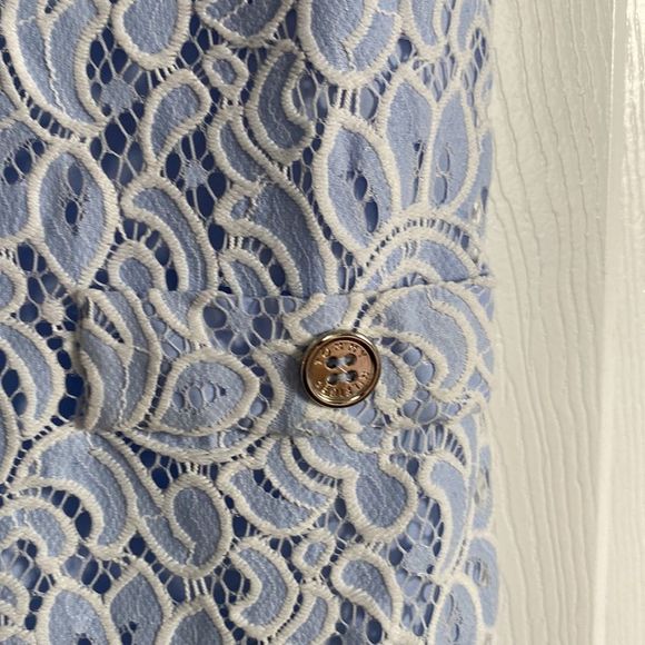 Tommy Hilfigure | Blue Lace Shift Dress Size 12 - Picture 4 of 7